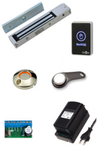 Электромагнитный замок с ключом-таблеткой на дверь с установкой цена